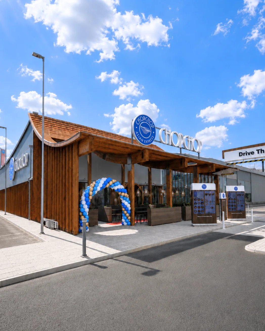 ChopChops restaurang i Hyllinge med drive-thru på premiärdagen